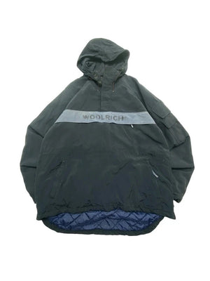 Navy Woolrich Anorak Jacket Men's Medium
