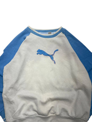 Cream Puma Logo Sweatshirt Men's Small
