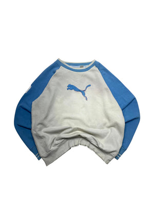 Cream Puma Logo Sweatshirt Men's Small