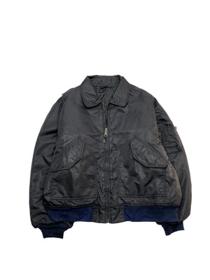 Black Bomber Jacket Men's XL