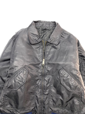 Black Bomber Jacket Men's XL