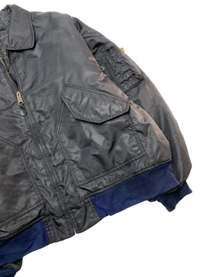 Black Bomber Jacket Men's XL