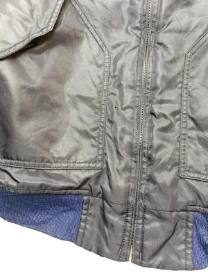 Black Bomber Jacket Men's XL
