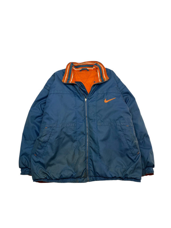 90s Blue-Orange Nike Reverse Jacket Men's XL
