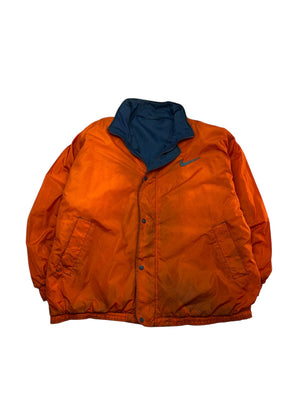 90s Blue-Orange Nike Reverse Jacket Men's XL