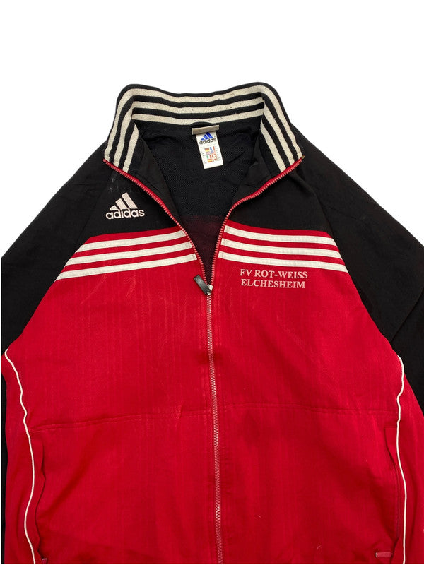 90s Red Adidas Tracksuit Jacket Men's Large
