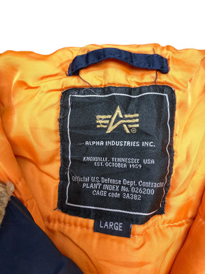 Navy Alpha Industries Parka Men's Large