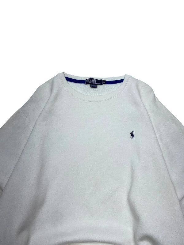 White Ralph Lauren Chest Logo Sweatshirt Men's Large