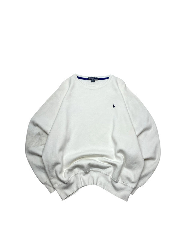 White Ralph Lauren Chest Logo Sweatshirt Men's Large