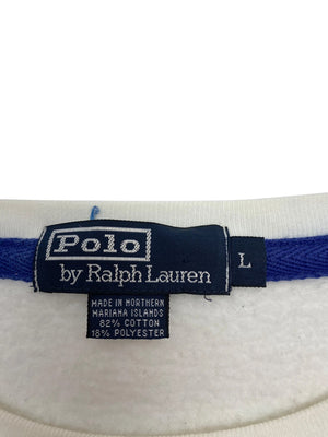 White Ralph Lauren Chest Logo Sweatshirt Men's Large