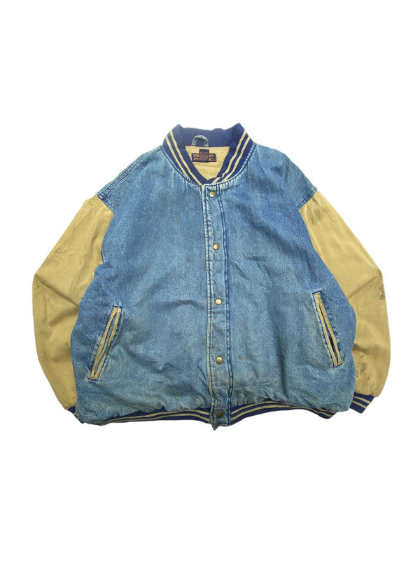 Blue Sierra Pacific Denim Varsity Jacket Men's XL