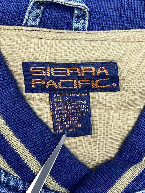 Blue Sierra Pacific Denim Varsity Jacket Men's XL