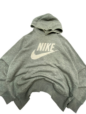 Grey Nike Logo Hoodie Men's Medium
