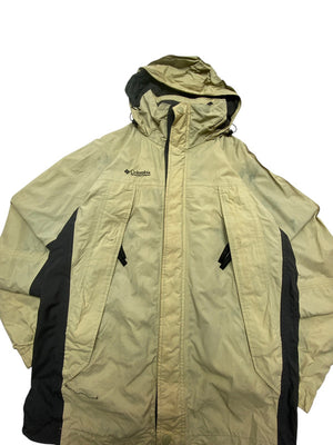 Beige Columbia Raincoat Men's Small