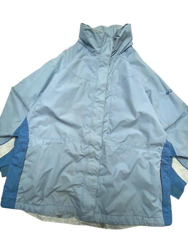 Light Blue Columbia Raincoat Women's XL