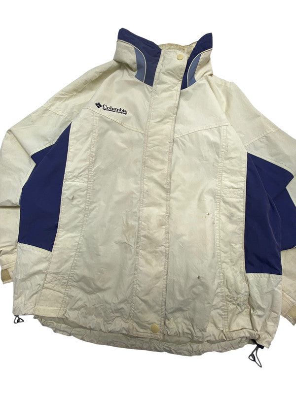 Cream Columbia Raincoat Women's Large