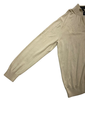 Beige Nautica Jeans Co. Half-zip Sweater Men's XL