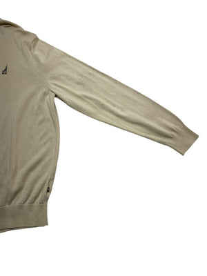 Beige Nautica Jeans Co. Half-zip Sweater Men's XL