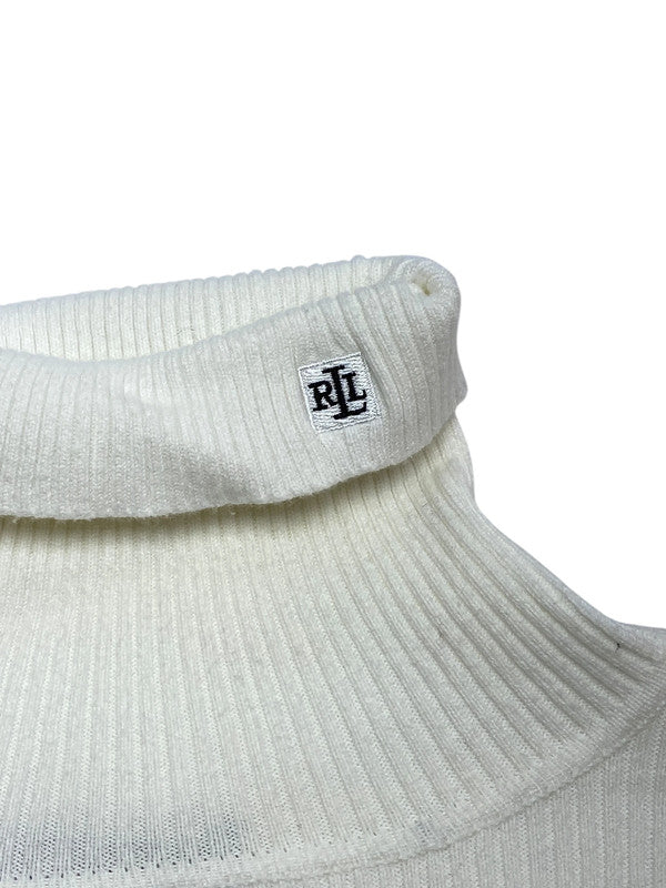 White Ralph Lauren Turtleneck Jumper Women's Medium