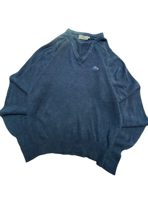 Navy IZOD x Lacoste V-neck Jumper Men's Medium