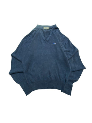 Navy IZOD x Lacoste V-neck Jumper Men's Medium