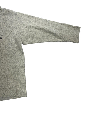 90s Grey Adidas Fleece Jacket Men's Large