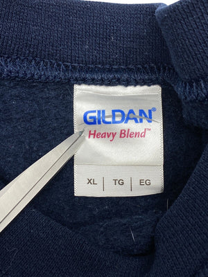 Navy Gildan Michigan Badge Sweatshirt Men's XL