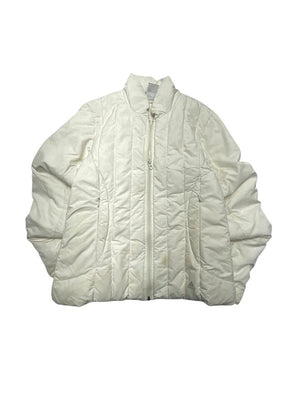 00s Cream Adidas Puffer Jacket Women's Medium