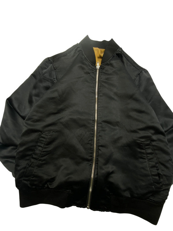 Black Bomber Jacket Men's XL