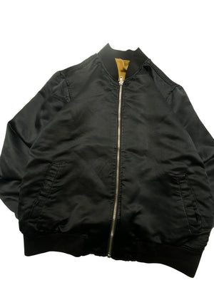 Black Bomber Jacket Men's XL