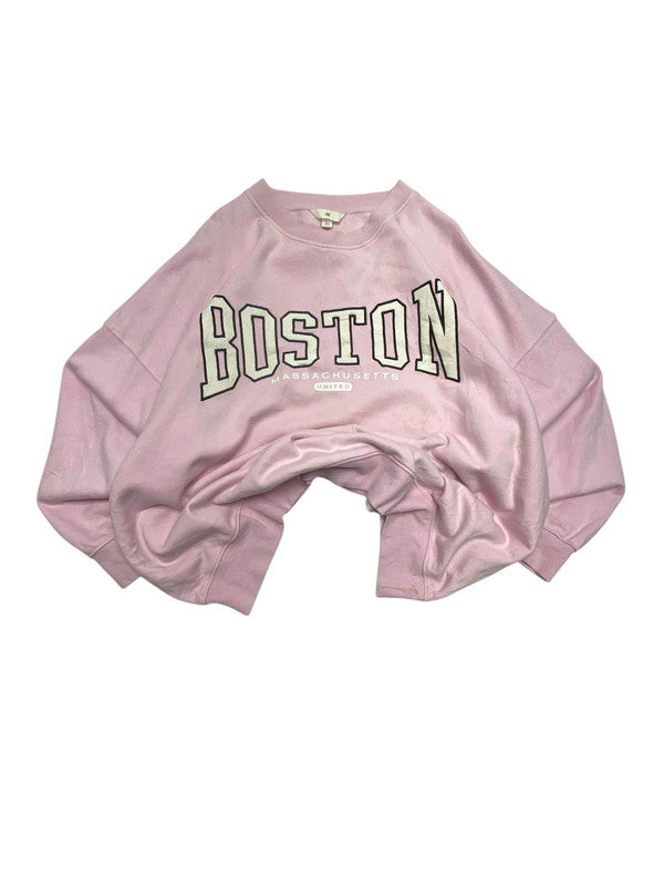 Pink H&M Badge Sweatshirt Women's XL