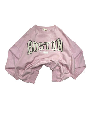 Pink H&M Badge Sweatshirt Women's XL