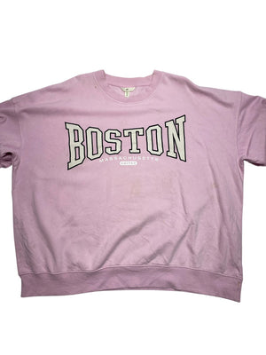 Pink H&M Badge Sweatshirt Women's XL
