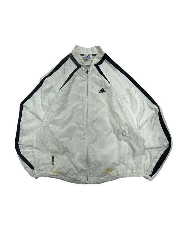 90s White Adidas Windbreaker Men's Small
