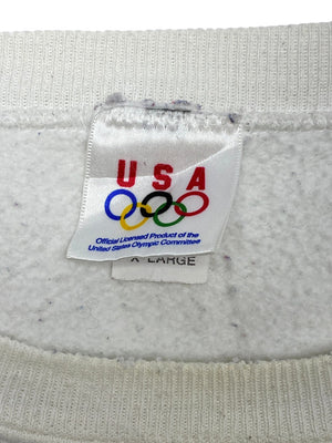White USA Olympic Sweatshirt Men's XL