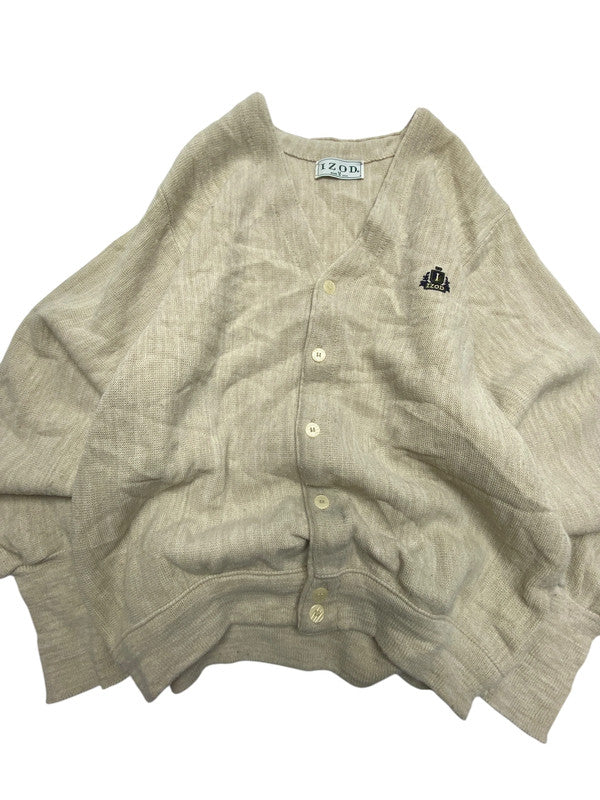 Beige IZOD Cardigan Men's Medium