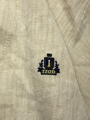 Beige IZOD Cardigan Men's Medium