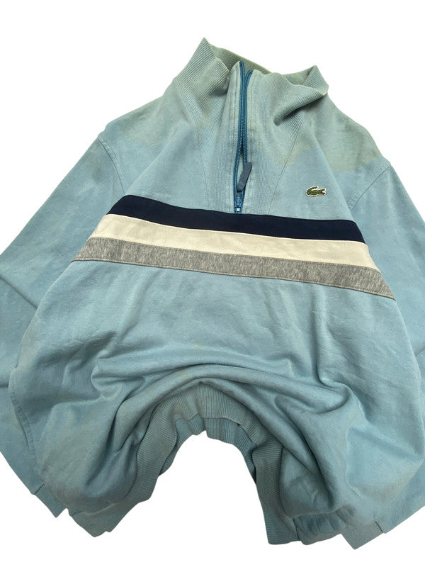 Light Blue Lacoste Half-zip Sweatshirt Men's Medium
