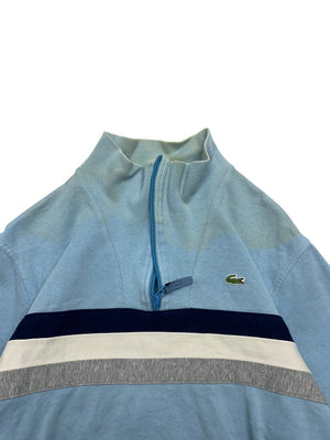 Light Blue Lacoste Half-zip Sweatshirt Men's Medium
