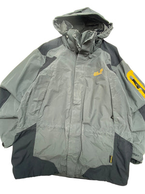 Grey Jack Wolfskin Raincoat Men's Large