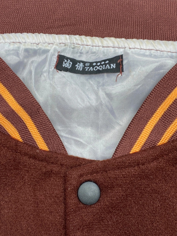 Brown Badge Varsity Jacket Men's XL