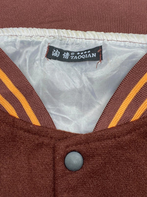 Brown Badge Varsity Jacket Men's XL
