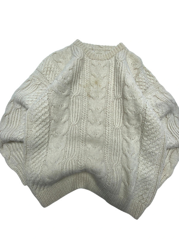 Beige Knitwear Jumper Men's Small