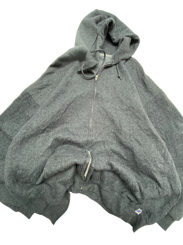 Grey Russell Athletic Zip-through Hoodie Men's XXL