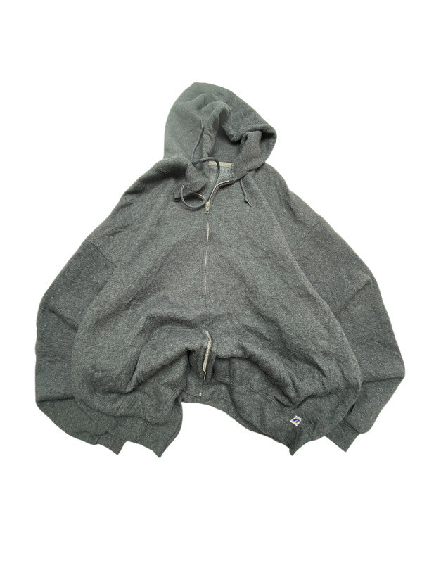 Grey Russell Athletic Zip-through Hoodie Men's XXL