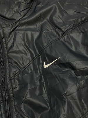 Black-Grey Nike Reverse Bomber Jacket Women's Large