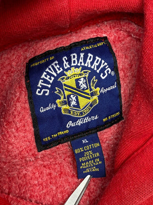 Red Steve & Barry's Badge Hoodie Men's XL