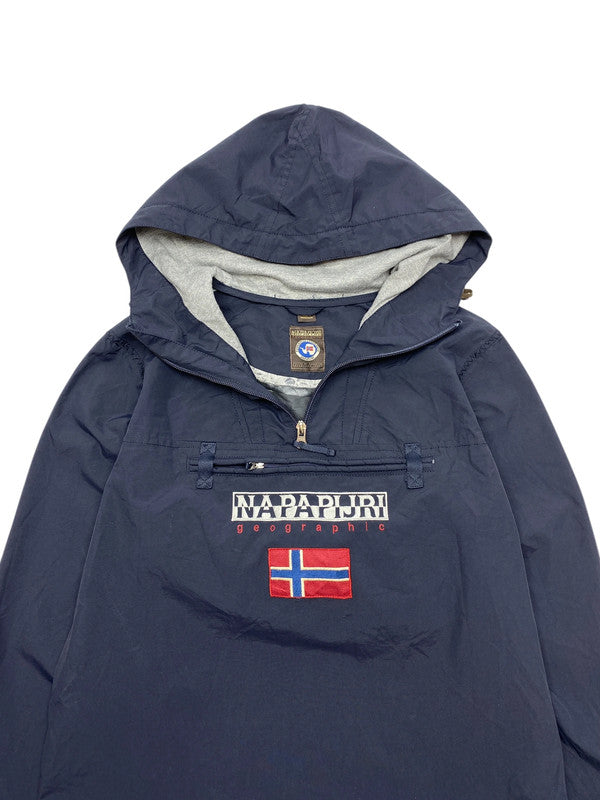 Navy Napapijri Anorak Jacket Men's Small