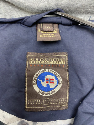 Navy Napapijri Anorak Jacket Men's Small