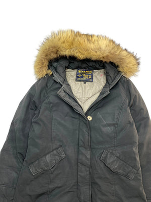 Black Woolrich Parka Women's Large